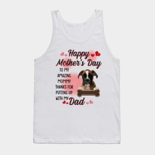 Brown Boxer Happy Mother's Day To My Amazing Mommy Tank Top